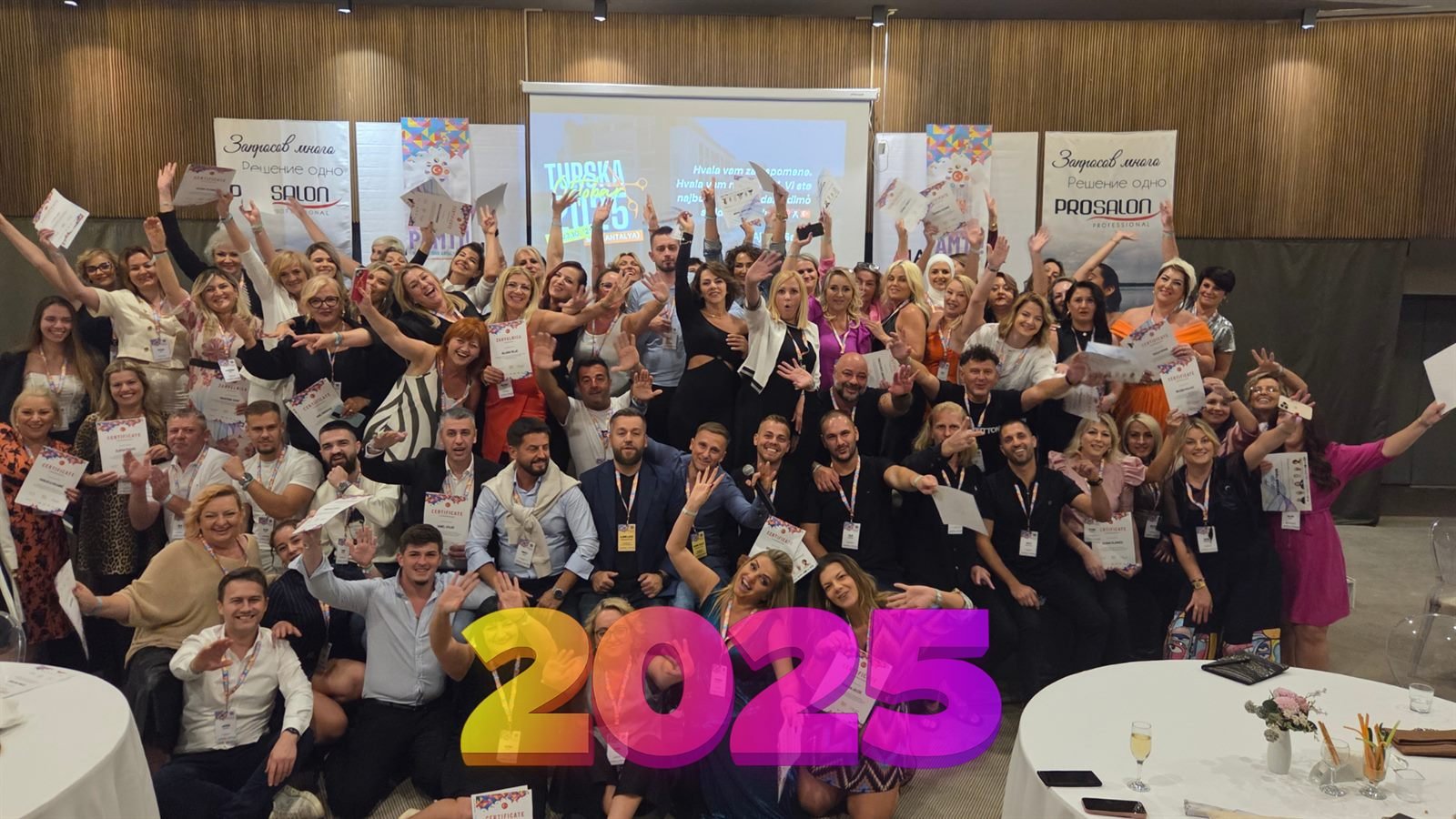 Turska 2025 — grupna fotografija sa dodjele certifikata